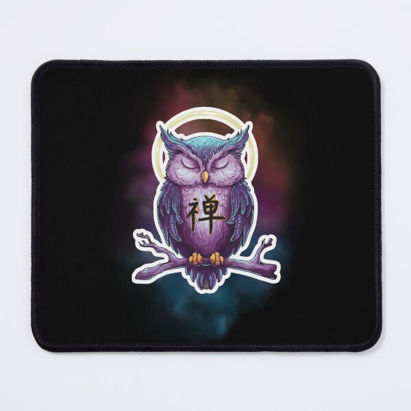 Item preview, Zen Meditation Buddhism Buddhist Owl 2 designed and sold by Psycho-Crazy.