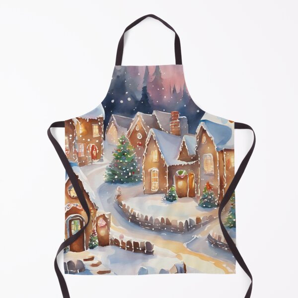 Item preview, Christmas Gingerbread House Village Watercolor Design designed and sold by Tammy Marie Russell.