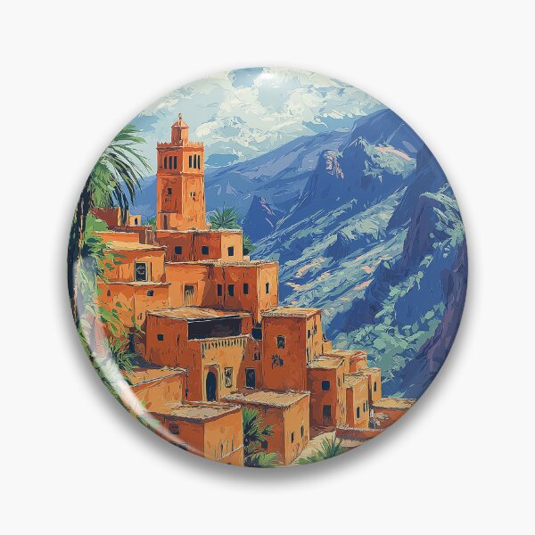 Item preview, Sunlit Moroccan Village in the Mountains designed and sold by DiShepherd.