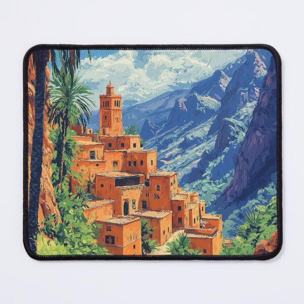 Item preview, Sunlit Moroccan Village in the Mountains designed and sold by DiShepherd.