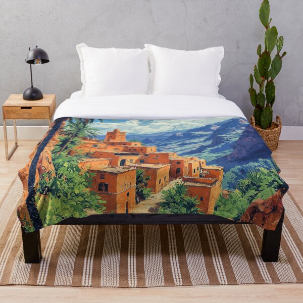 Item preview, Sunlit Moroccan Village in the Mountains designed and sold by DiShepherd.