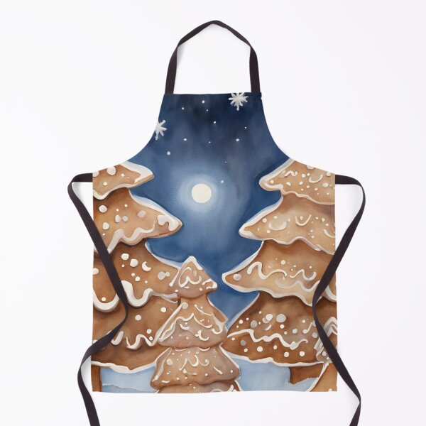 Item preview, Christmas Gingerbread Trees Watercolor Design designed and sold by Tammy Marie Russell.