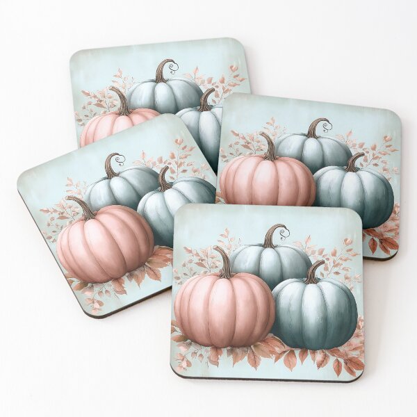 Item preview, Teal And Pink Pumpkins designed and sold by DreamyLemons.