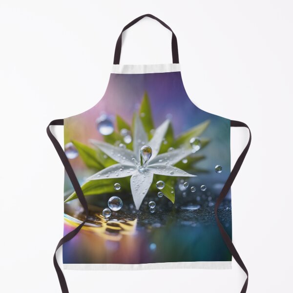 Item preview, White Stars in Water Drops Using Water Drop Refraction designed and sold by hjian8219.