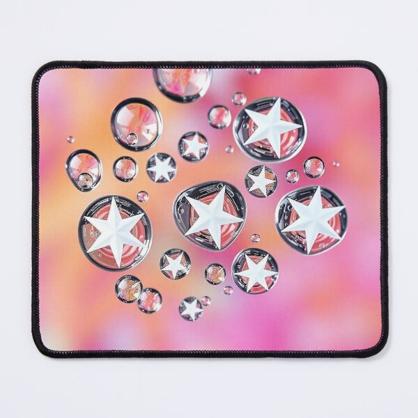 Item preview, White Stars in Water Drops Using Water Drop Refraction designed and sold by hjian8219.