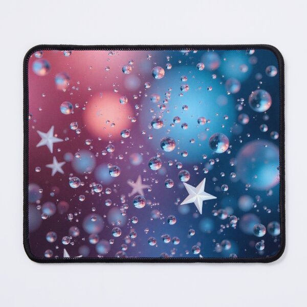 Item preview, White Stars in Water Drops Using Water Drop Refraction designed and sold by hjian8219.