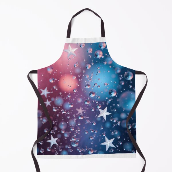 Item preview, White Stars in Water Drops Using Water Drop Refraction designed and sold by hjian8219.