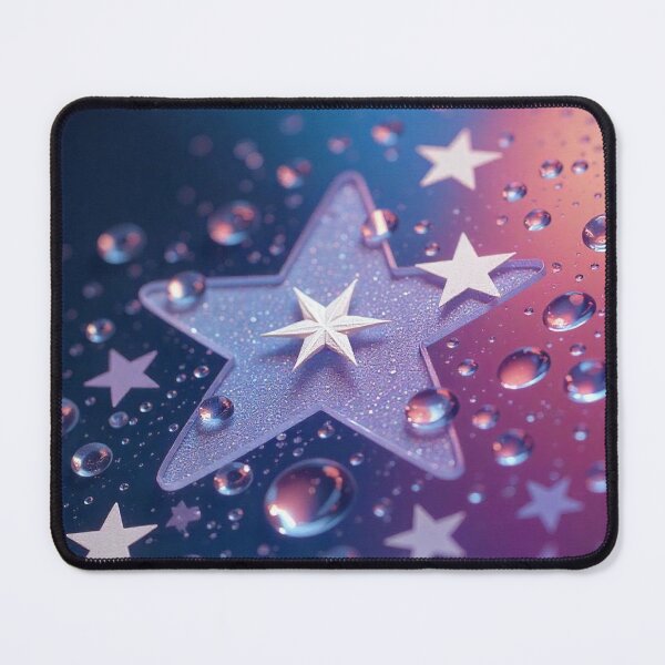 Item preview, White Stars in Water Drops Using Water Drop Refraction designed and sold by hjian8219.