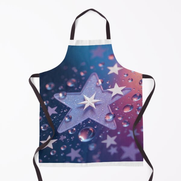 Item preview, White Stars in Water Drops Using Water Drop Refraction designed and sold by hjian8219.