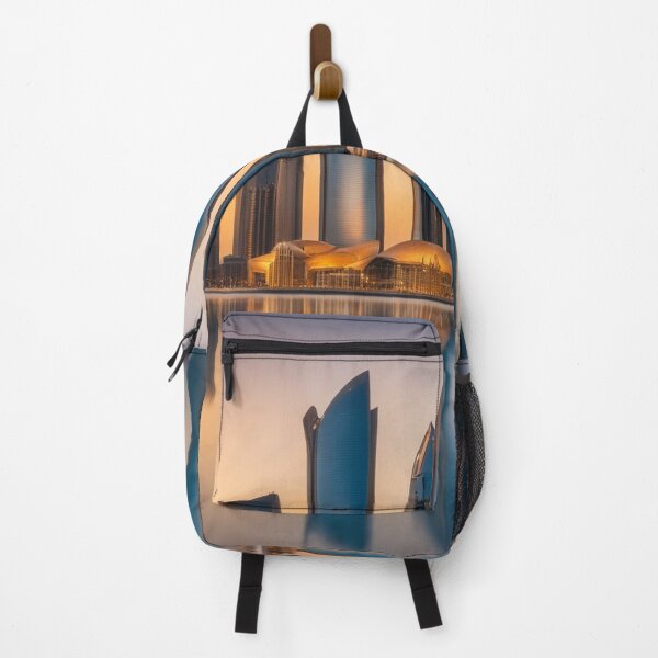 Item preview, Abu Dhabi Skyline and Etihad Towers at Sunset with Reflection designed and sold by hjian8219.
