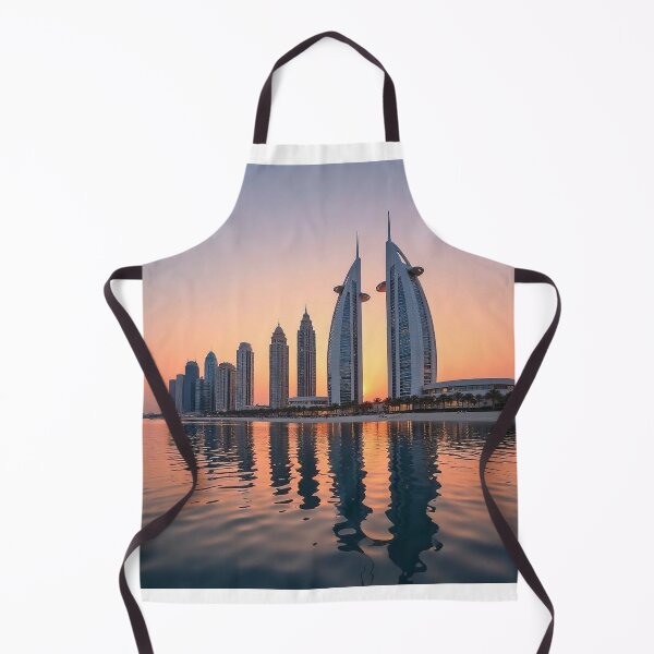 Item preview, Abu Dhabi Skyline and Etihad Towers at Sunset with Reflection designed and sold by hjian8219.