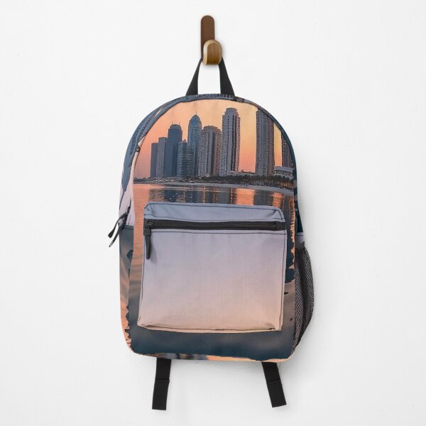 Item preview, Abu Dhabi Skyline and Etihad Towers at Sunset with Reflection designed and sold by hjian8219.