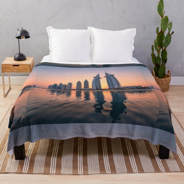 Item preview, Abu Dhabi Skyline and Etihad Towers at Sunset with Reflection designed and sold by hjian8219.