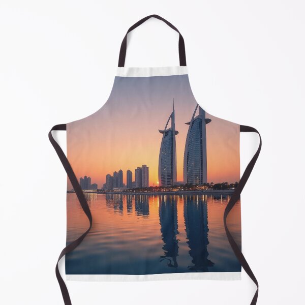 Item preview, Abu Dhabi Skyline and Etihad Towers at Sunset with Reflection designed and sold by hjian8219.