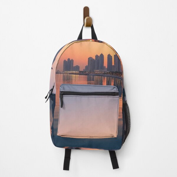 Item preview, Abu Dhabi Skyline and Etihad Towers at Sunset with Reflection designed and sold by hjian8219.