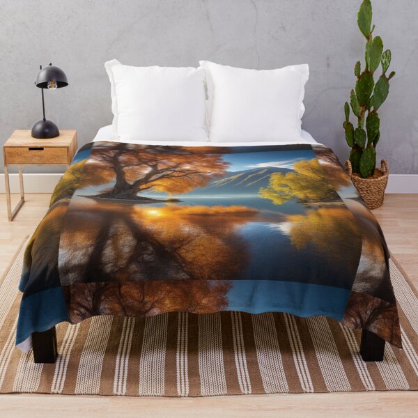 Item preview,  Stunning Autumn Reflection of That Wanaka Tree at Sunrise on Lake Wanaka designed and sold by hjian8219.