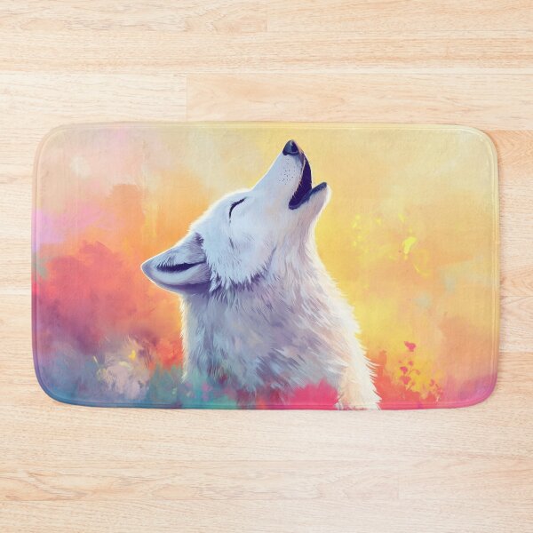 Item preview, White howling wolf designed and sold by valerko26.