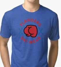 FLANDERS SKI WEAR Tri-blend T-Shirt