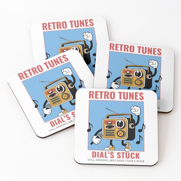 Item preview, Retro Tunes, Dial's Stuck, Still Singing Like I Don't Give A Duck designed and sold by ZoneTeebyMe.