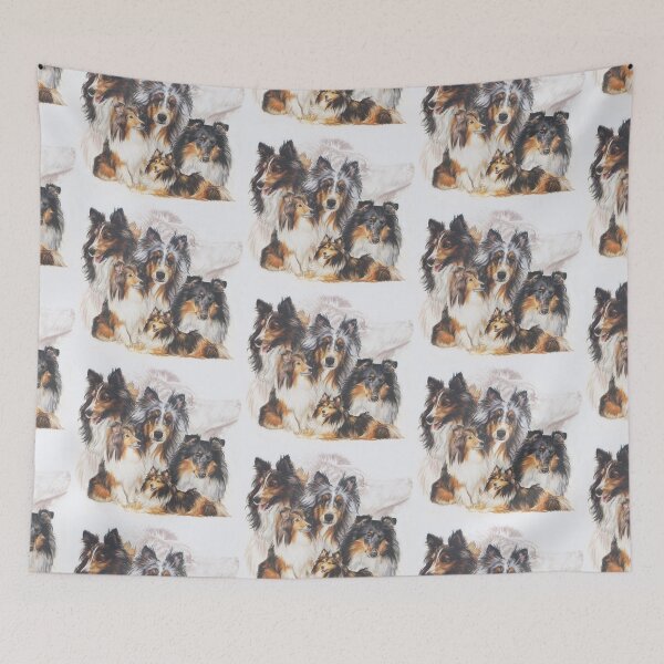 Item preview, Shetland Sheepdog Grouping designed and sold by BarbBarcikKeith.