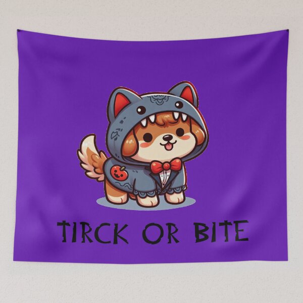 Item preview, Puppy’s Halloween Wolf Disguise Trick or treat designed and sold by BulgariAI.