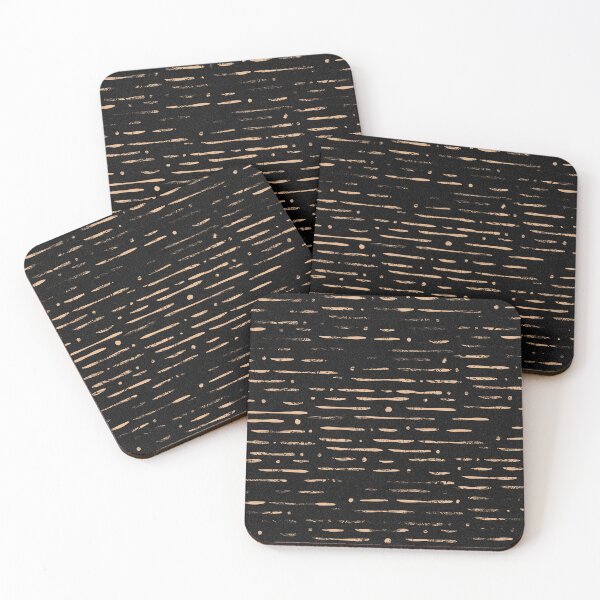 Item preview, Dot-Dash Distressed Pattern - Coal + Melon designed and sold by Irene Estelle.