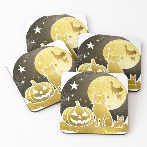 Item preview, Gleaming Haunts: Halloween Glows in Gold designed and sold by TrueBrick.