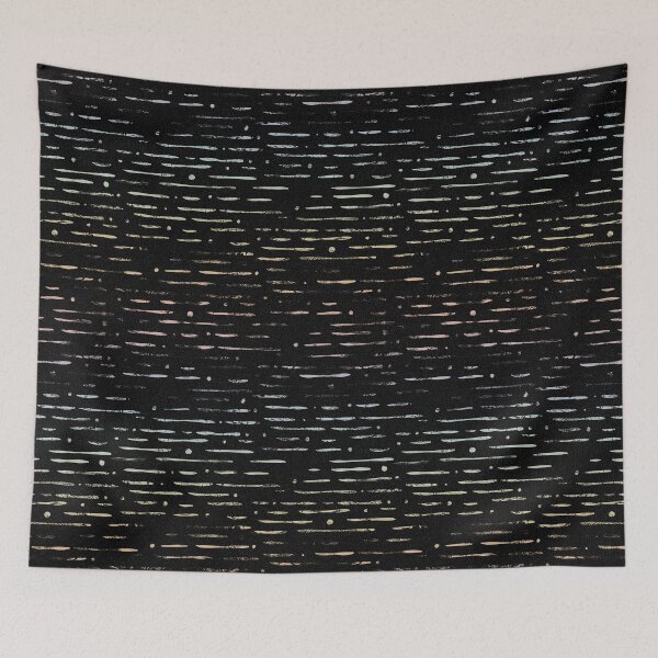 Item preview, Dot-Dash Distressed Pattern - Coal + Rainbow Sorbet designed and sold by Irene Estelle.