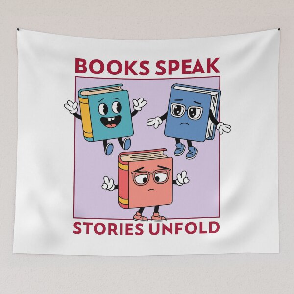 Item preview, Books Speak, Stories Unfold designed and sold by ZoneTeebyMe.