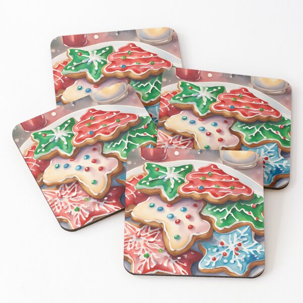 Item preview, Christmas Cookies Watercolor Design designed and sold by Tammy Marie Russell.