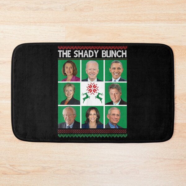 Item preview, The Shady Bunch Pelosi Biden Obama Kamala Ugly Christmas designed and sold by hargisnamocho.