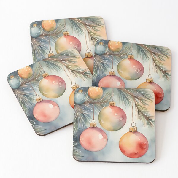Item preview, Christmas Ornaments Watercolor Design designed and sold by Tammy Marie Russell.