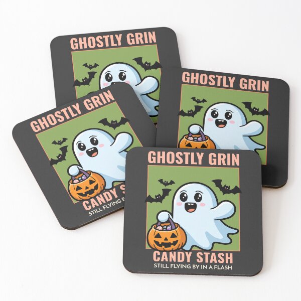 Item preview, Ghostly Grin, Candy Stash, Still Flying By In A Flash designed and sold by ZoneTeebyMe.