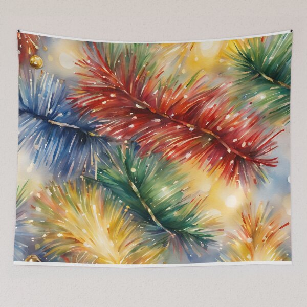 Artikelvorschau, Weihnachts-Lametta-Aquarell-Design entworfen und verkauft von Tammy Marie Russell.