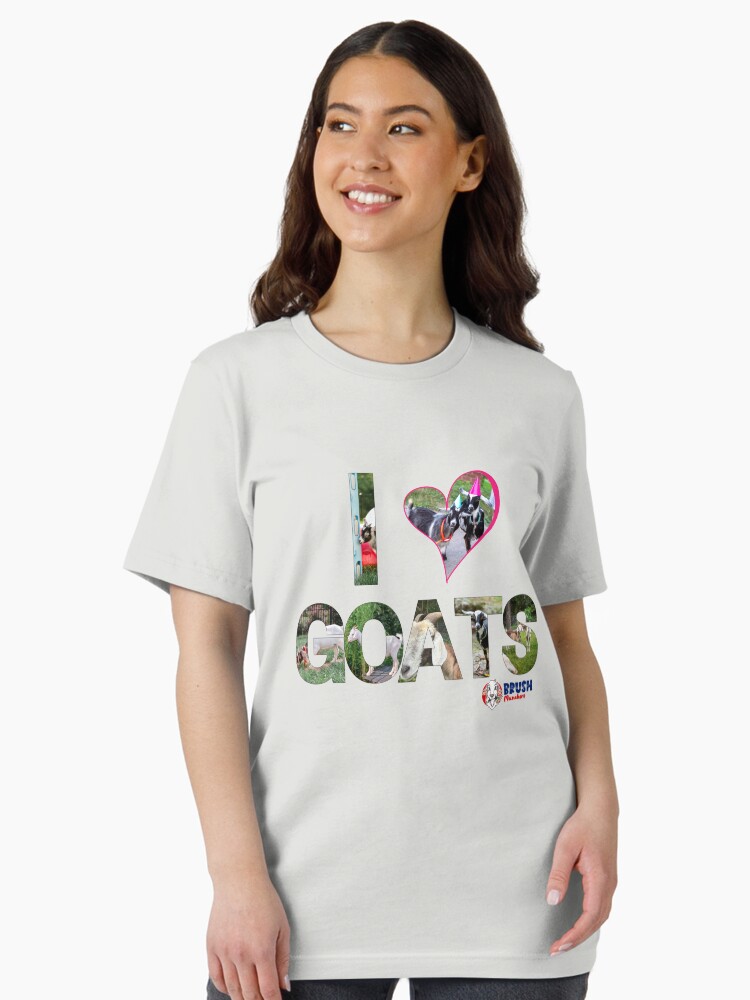 Thumbnail 2 of 7, Essential T-Shirt, I Love Goats designed and sold by BrushMunchers.