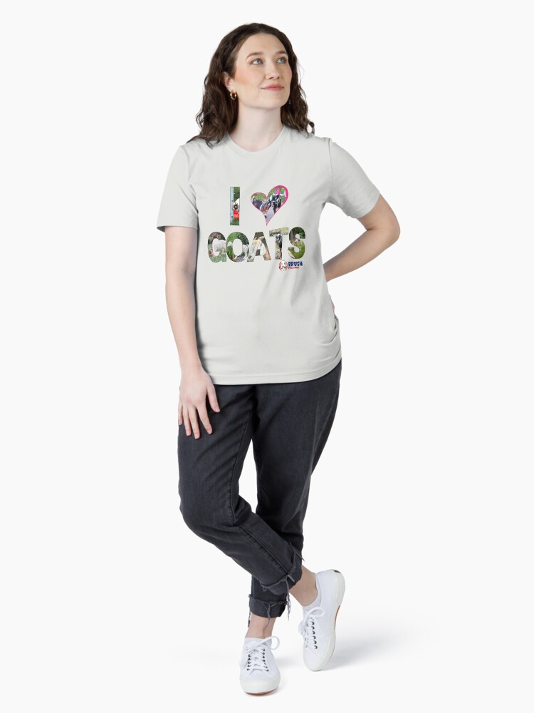 Thumbnail 4 of 7, Essential T-Shirt, I Love Goats designed and sold by BrushMunchers.