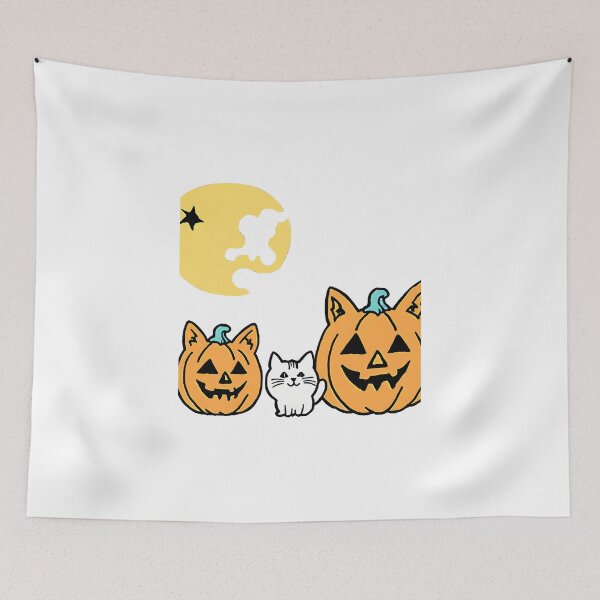 Item preview, Spooky Companions: Cats & Pumpkins Galore! designed and sold by TrueBrick.