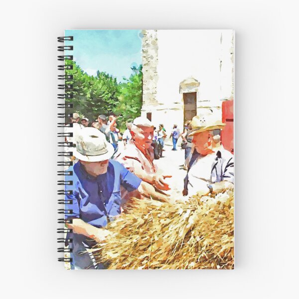 Item preview, Peasants with grain bundles in the square designed and sold by Giuseppe Cocco.