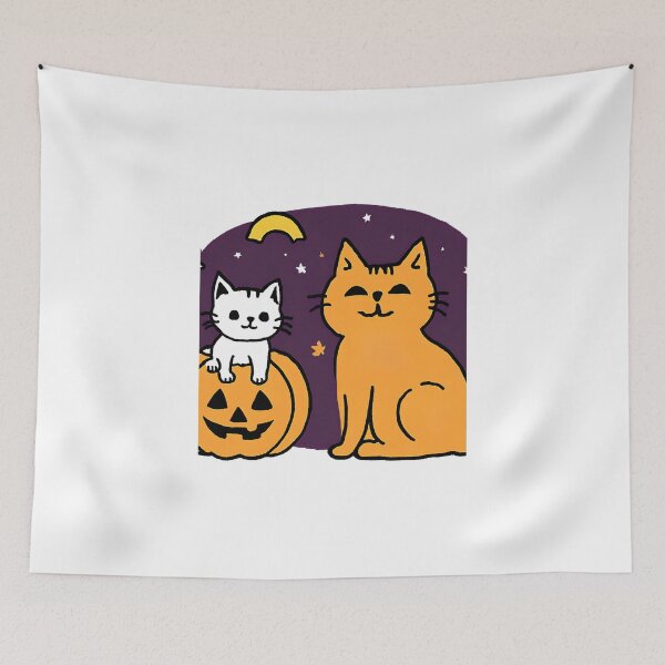 Item preview, Howl-O-Ween Charm: Furry Friends & Pumpkins designed and sold by TrueBrick.