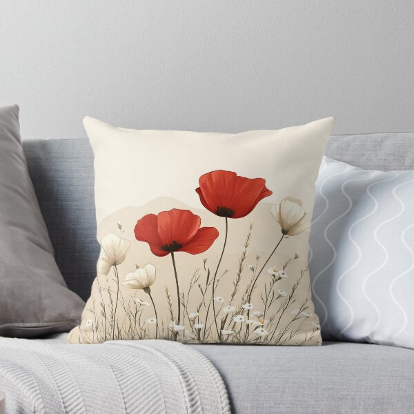 Aperçu de l'œuvre Coquelicots rouges en fleurs créée et vendue par DreamyLemons.