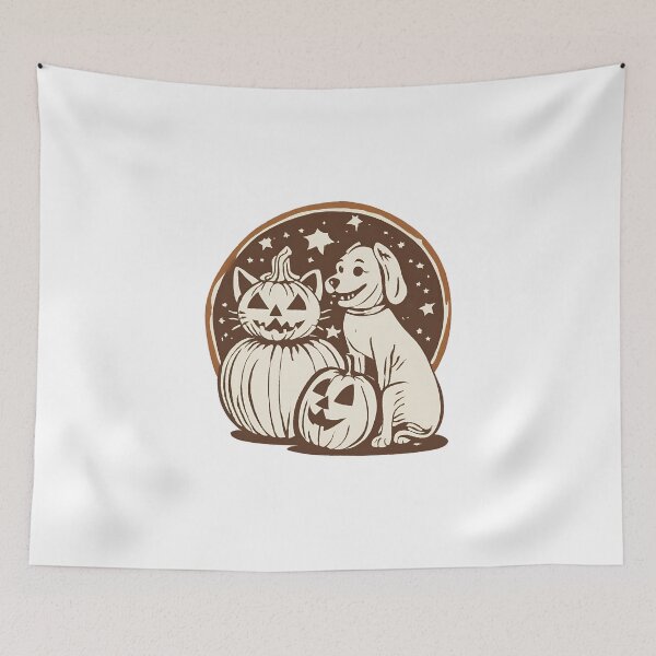 Item preview, Paws & Pumpkins: A Vintage Halloween Tale designed and sold by TrueBrick.
