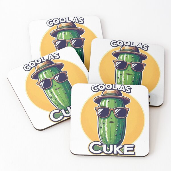 Item preview, Zucchini with Sunglasses and Hat – "Cool as Cuke" Illustration designed and sold by Hungry-Murphy.