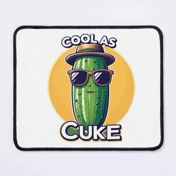 Item preview, Zucchini with Sunglasses and Hat – "Cool as Cuke" Illustration designed and sold by Hungry-Murphy.
