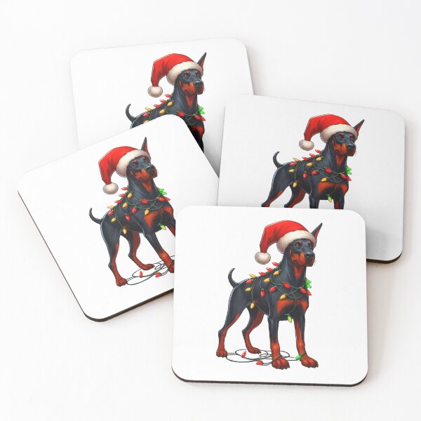 Item preview, Dobermann Dog Christmas designed and sold by doodIllustrate.