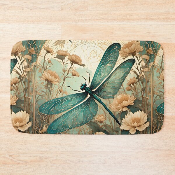 Item preview, Dragonfly Art Nouveau Painting designed and sold by druidwolfart.