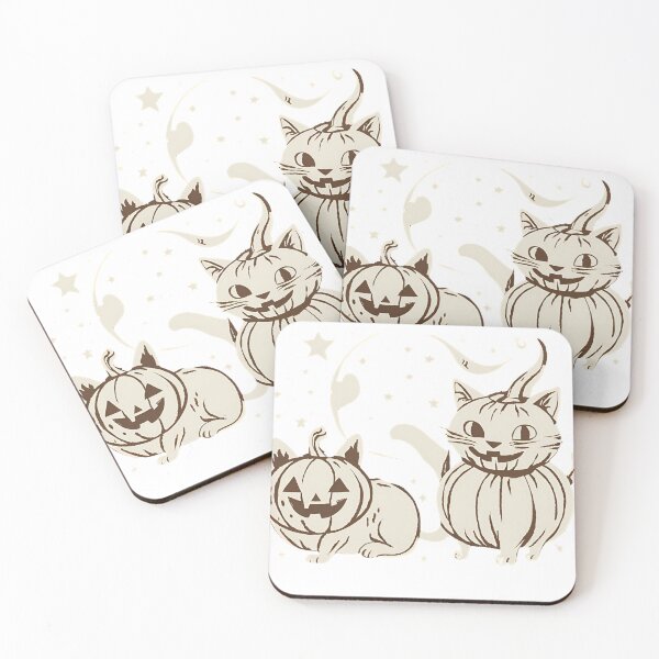 Item preview, Retro Spooktacular: Cat & Pumpkin Charm! designed and sold by TrueBrick.