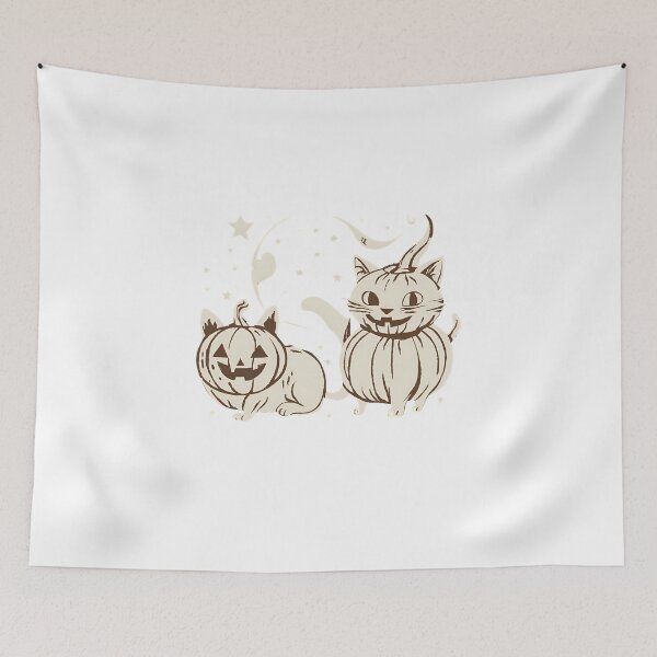 Item preview, Retro Spooktacular: Cat & Pumpkin Charm! designed and sold by TrueBrick.