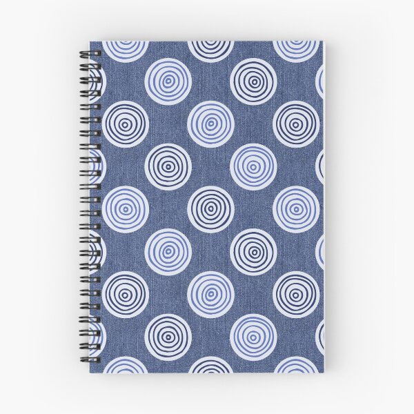 Item preview, Boho Blue Denim Polka Dot Pattern designed and sold by schorrnuff.
