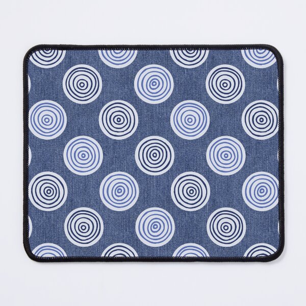 Item preview, Boho Blue Denim Polka Dot Pattern designed and sold by schorrnuff.
