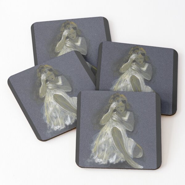 Item preview, Pensive Woman in a Flowing Dress designed and sold by nahidshams.
